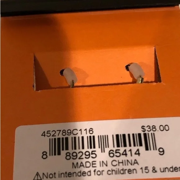 Betsey Johnson clear ghost earrings - Picture 2 of 3